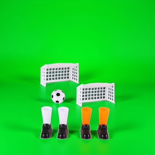1 Set Finger Soccer Game Finger Footballs Match Funny Finger Table Game Set with Two Goals for Fans Club Party