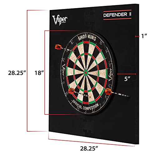 Viper Defender II Backboard & Sisal/Bristle Steel Tip Dartboard Bundle - style: Deluxe
