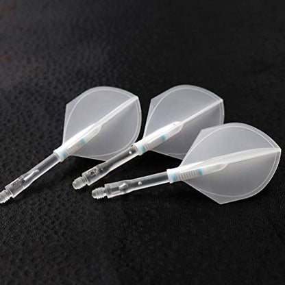 CUESOUL TERO AK4 Dart Flight Standard Shape/Shield Shape/Diamond Shape - color: Shield shape-Transparent