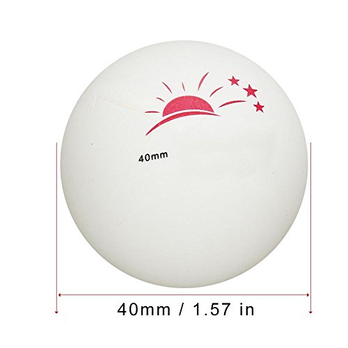 Vbest life Ping Pong Balls with Box, 60 Pcs 3-Star Table Tennis Ball Ping Pong Balls for Competition Training Entertainment - color: White
