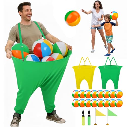 Granny Pants Yard Game (31.5" W x 39.4" H), Hands-Free Design with 43" Adjustable Straps, Hilarious Outdoor Tossing Game for Adults & Family