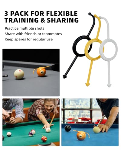 CRICAL 3-Pack Billiards Aiming Trainer, Pool Cue Aiming Aid for Precision Practice and Skill Development, Designed for Beginners and All Players Practicing Pool