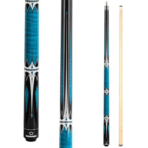 HomeSeason Pool Cue Stick 58" Billiard Cue Sticks Professional Low Deflection Pool Sticks - color: 20oz