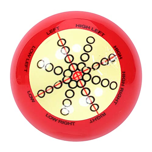 Champion 2-1/4" Billiard Practice Training Pool Cue Ball - color: Red and white
