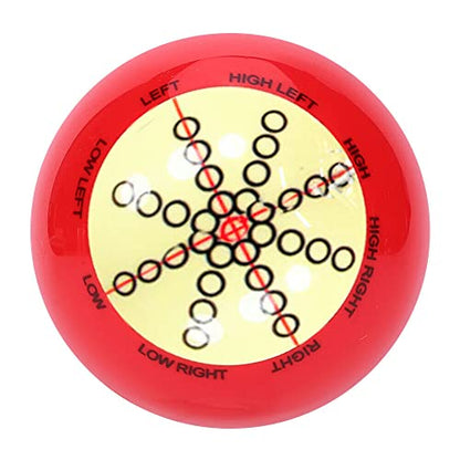 Champion 2-1/4" Billiard Practice Training Pool Cue Ball - color: Red and white
