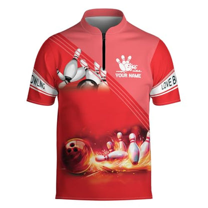 Personalized Custom Jersey for Men, Uniform Shirt for Bowling Team Gift - color: D7