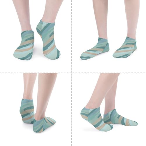 5 Pairs Women’s Low Cut Ankle Socks, Soft Athletic No Show for Running Yoga Daily Wear - color: Picture (2)