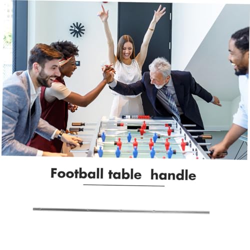Toyvian 2pcs Foosball Table Iron Rods Replacement Handles Diameter Long Easy Installation Durable for Teens and Adults for Table Soccer Game