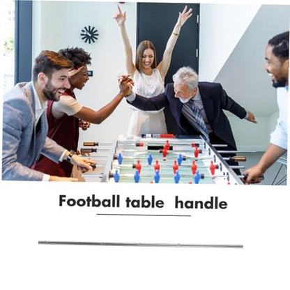 Toyvian 2pcs Foosball Table Iron Rods Replacement Handles Diameter Long Easy Installation Durable for Teens and Adults for Table Soccer Game