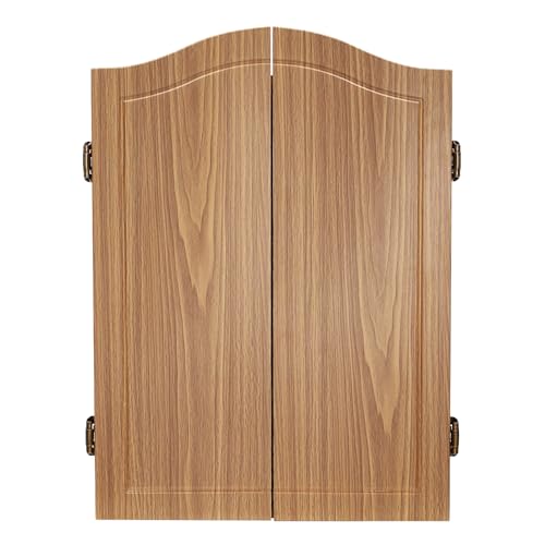 Dartboard Cabinet Set, Electronic Dartboard and Cabinet, Ready-to-Play Soft Tip, with Digital Scoreboard and LCD Display, Combo with 12 Darts, 88 Dart Heads