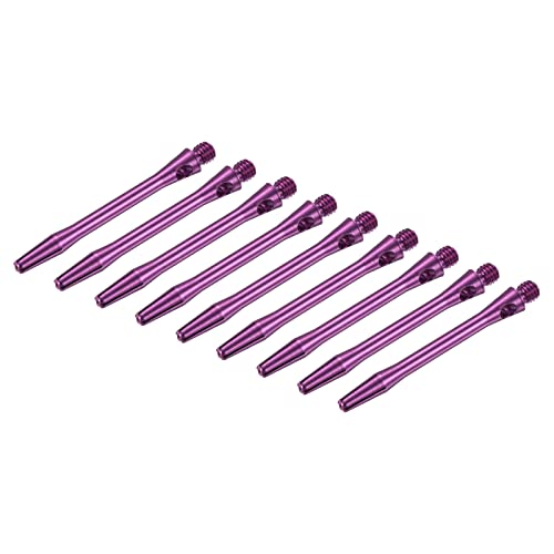 PATIKIL Dart Shaft, Medium 2BA Thread Aluminum Dart Stems Dart Accessories Throwing Fitting for Steel Tip - color: Purple, size: 45mm