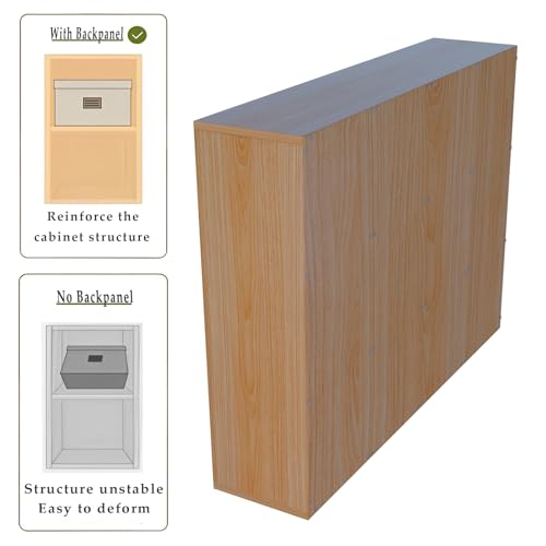 OSCHF 12-Cube Storage Shelf Bookcase, Oak - color: Oak, size: 12-Cube