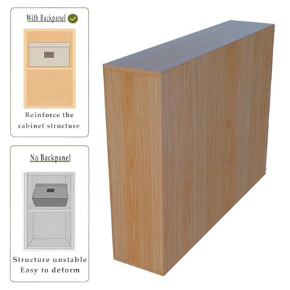 OSCHF 12-Cube Storage Shelf Bookcase, Oak - color: Oak, size: 12-Cube