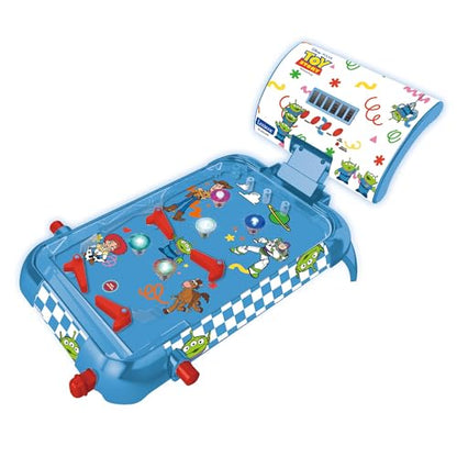 LEXiBOOK, Toy Story, Electronic Table Pinball, Digital Scoring LCD, Sounds and Lights, 4 Flippers and 5 Bumpers, Adjustable Stands, Ball Included, Blue, JG610TS