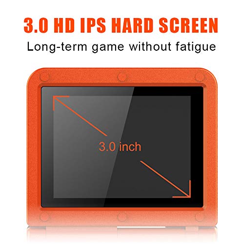 GoolRC Retro Handheld Game Console, with 16G Built-in 2000 Classic Games, Portable Hand Held Open Source Linux System 3.0-in HD IPS Screen Handheld Game Console (Yellow 16GB)