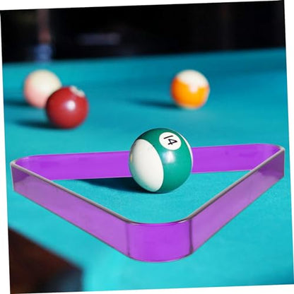 Table Billiard Rack Triangle Mini Pool Balls Holder for Billiards Durable Balls Storage Rack for Cue and Pool Compact Design for Easy Use