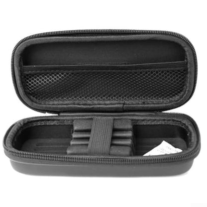 EVA for dart Case Organizer with Tip Holder, Shafts and Flight Storage, Compact Carrying Pouch, Mesh Divider Pocket and Sturdy Handle for Travel or Indoor Games, Black