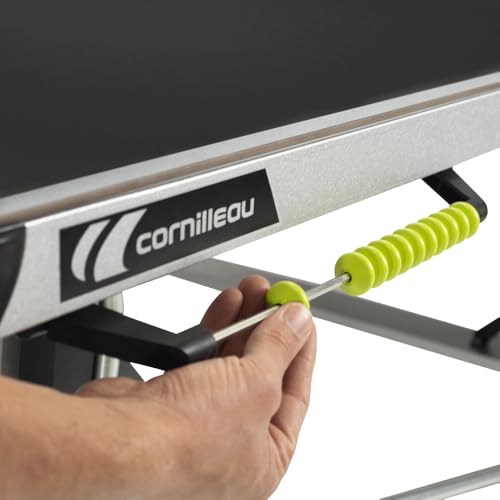 Cornilleau - Prestige Outdoor Table Tennis Table – Premium Weatherproof Ping-Pong Table, Ultra-Stable Frame, Anti-Glare Top, Pro-Style Bounce, Outdoor/Indoor High-End Table for Home & Clubs