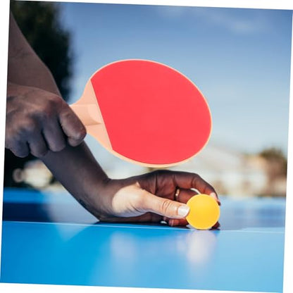 Outdoor Table Tennis Bat Kit with Ergonomic Long Handles and Elastic Pong Balls Paddle Rackets for Recreational and Competitive Outdoor Play