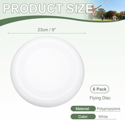Soft Flying Disc, Sports Flying Discs All Ages Outdoor Flying Disc Training Playing Lightweight Durable - color: White
