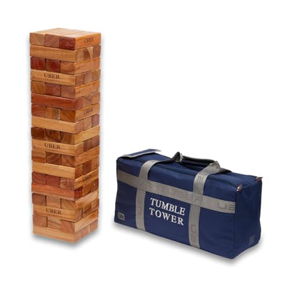 Uber Games Large Tumble Tower in Storage Bag - Varnished Hardwood - size: youth large / 11-13