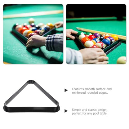Yardwe Mini Triangle Pool Rack Billiard Ball Triangle Rack Diamond Rack Pool Table Ball Holder Positioning Rack for Miniature Pool Billiards Accessory - size: 12.9X12.9CM (Pack of 2)