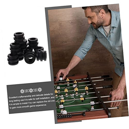 Abaodam 15pcs Plastic Foosball Bushings Table Football Bearing Rods for Standard Game Tables Easy to Install Wear-Resistant Replacement Parts for Enhanced