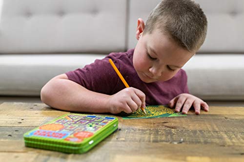 TS Shure by Bendon Travel Games Mazes Mini Activity Tin with 20 Illustrated Activity Sheets and Pencil and Tin 50438 - style: Travel Games Tin