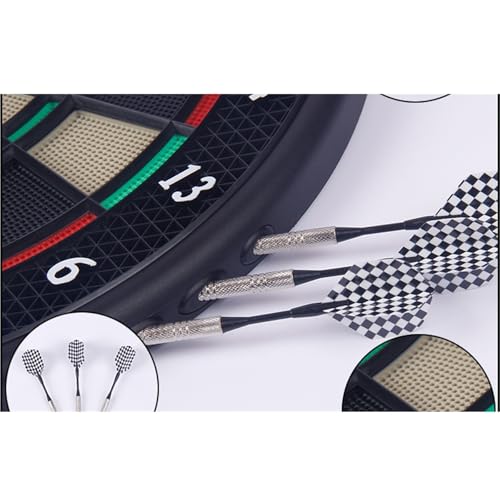 Electronic Soft Tip Dart Board Set with Colorful Led Digital Electric Dartboard Includes 6 Darts Power Adapter for Adults, Home & Bar