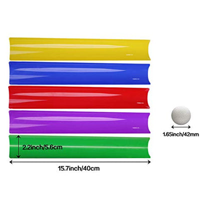 KINDEN Team Building Exercise Activities Pipeline Kit Group Games, Half Pipes Indoor Outdoor Ice Breaker Group Learning Team Work Youth Sports for Kids Teens, Children, Adults Competition Funny Games - size: 1 Pack 15pcs Half Pipes