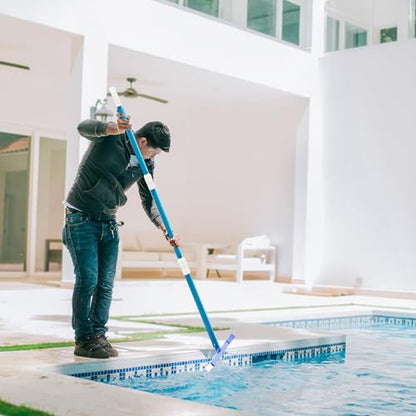 VINGLI Pool Cleaning Kit, 3-in-1 Pools Maintenance Tools with Pool Brush, 5 FT Telescopic Pole, Pool Net, Pool Cleaning Tools for Ground&Inground Pools (Style 4 : 3 in 1) - size: Style 4 : 3 in 1