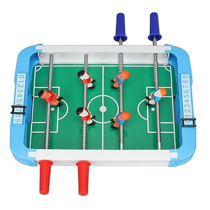 Mini Foosball Table, 10.2x7.3x2in Desktop Football Soccer Game, Parties Entertainment, Rounded Edges with Stable Grip for Kids Adults, Easy to Store