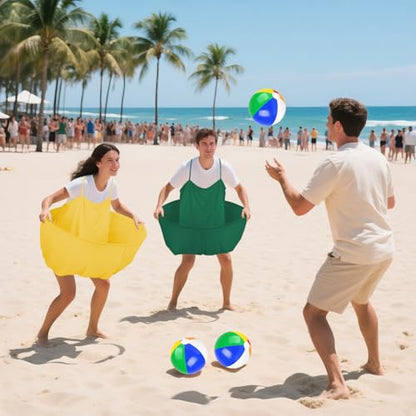 Granny Pants Yard Game Granny Pants Game with Strap Giant Yard Pant Toss Game Outdoor Party Game Granny Pants Outdoor Game with Bouncy Balls and Pump for Family Reunion Day Backyard Gatherings - color: Green Gold