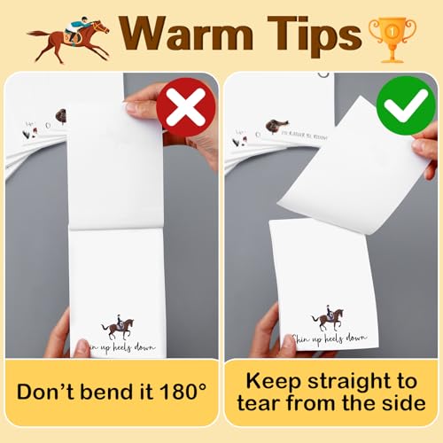 Ctosree 12 Pcs Sport Sticky Notes Paper Memo Pads for Locker Notes, to Do Lists, School Office Home, Gifts for Sport Lovers & Team Rewards (Equestrian) - style: Equestrian