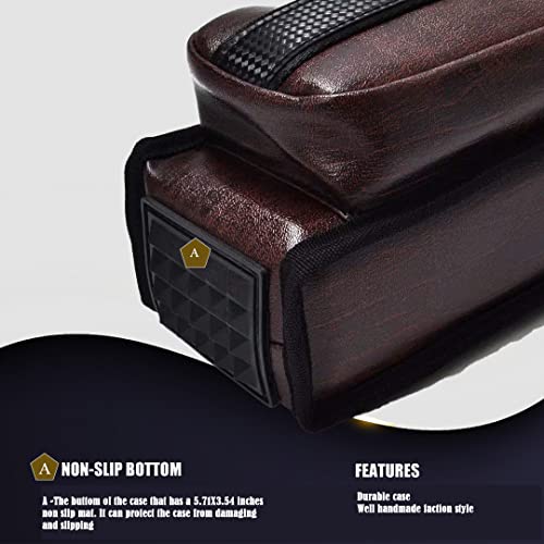 Champion 2X2,2X3,3X4 Nylon/Leatherette Billiard Pool Cue Stick Hard Case - color: Brown, size: 2X2 pool case