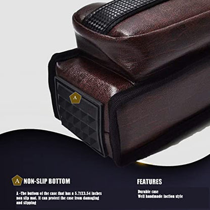Champion 2X2,2X3,3X4 Nylon/Leatherette Billiard Pool Cue Stick Hard Case - color: Brown, size: 3X4 pool case