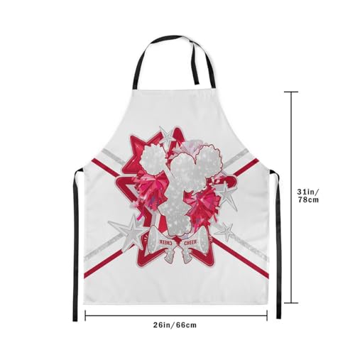 Castle Fairy Boy Soccer Kitchen Apron - color: Cheer Red