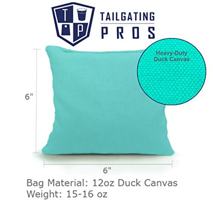 Tailgating Pros Rustic American Flag Cornhole Boards w/Bean Bags - 4'x2' Distressed Flag Cornhole Game w/Carrying Case & Corn Hole Bags