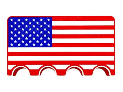 777 Custom Claws Pool Cue Holder, 4-cue Claw, Non-Slip Rubber Pad, PLA Material, Patriotic Designs