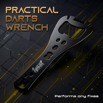 IgnatGames Dart Flights and Accessories - Sets of Different Shape Darts Flights and Flights Protectors, Darts Accessories Kit