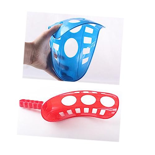 VANZACK Catch and Toss Ball Game Outdoor Playset for Fun Family Activity for Backyard Park Beach Includes Launchers Balls Random Colors