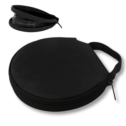 1 PC 20 Capacity CD Holder, Waterproof CD Case with Reinforced Handle, Anti-Scratch DVD Storage Case with Non-Woven Lining, Travel-Friendly Car CD Organizer for Car/Home/Travel (Black)