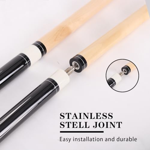 58 inch Canadian Maple Billiard Pool Cue Stick, 13mm 1/2 Maple Billiard Pool Stick, House Bar Pool Table Sticks for Men(Numerous Styles to Choose from) - color: P04