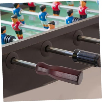 GALPADA 2pcs Wooden Foosball Table Handles Repair Rod Grips for Soccer Tabletop Game Replacement Parts Comfortable Solid Wood Grip for Indoor Table Football Play