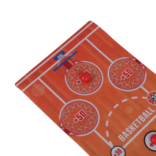 Tabletop Ball Game,Portable Easy to Set Up Interactive Puzzle Multiplayer Plastic Steel Nonwoven Basketball Soccer Golf Balls Game for Kids Adults Family (Basketball) - size: Basketball