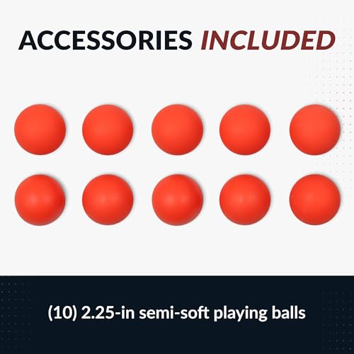 Hathaway Shooting Star 9-ft Arcade Ball Roll and Score Machine Table with LED Electronic Scorer and Sound, Great for Family Recreation Game Rooms, Driftwood