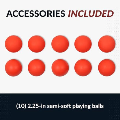 Hathaway Shooting Star 9-ft Arcade Ball Roll and Score Machine Table with LED Electronic Scorer and Sound, Great for Family Recreation Game Rooms, Driftwood