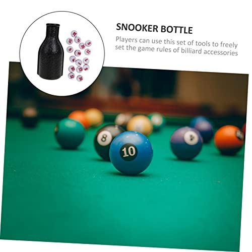 1 Set Dice Bottle Resin Dice Dices Pool Table Balls Tally Peas Red Pool Snooker Billiard Shaker Bottle Pool Shaker Bottle Snooker Accessory Snooker Bottle Dice Cup Billiards