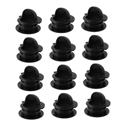 SUPVOX 12pcs Universal Entry Dishes for Football Gear Tabletop Soccer Game Replacement Parts Plastic Standard Foosball Tables Accessory