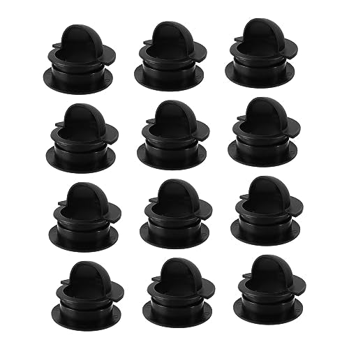 SUPVOX 12pcs Universal Entry Dishes for Football Gear Tabletop Soccer Game Replacement Parts Plastic Standard Foosball Tables Accessory